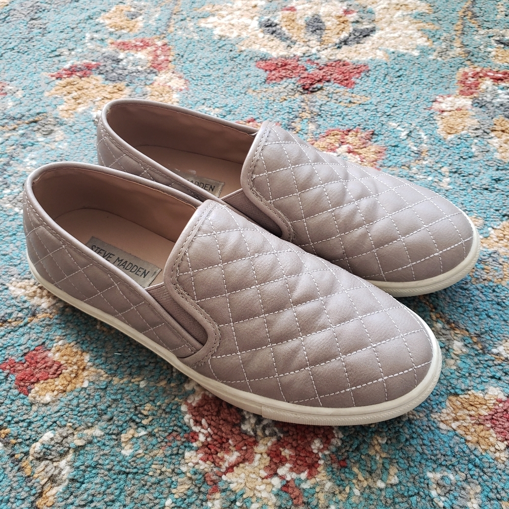 Steve Madden Taupe Loafers 9.5